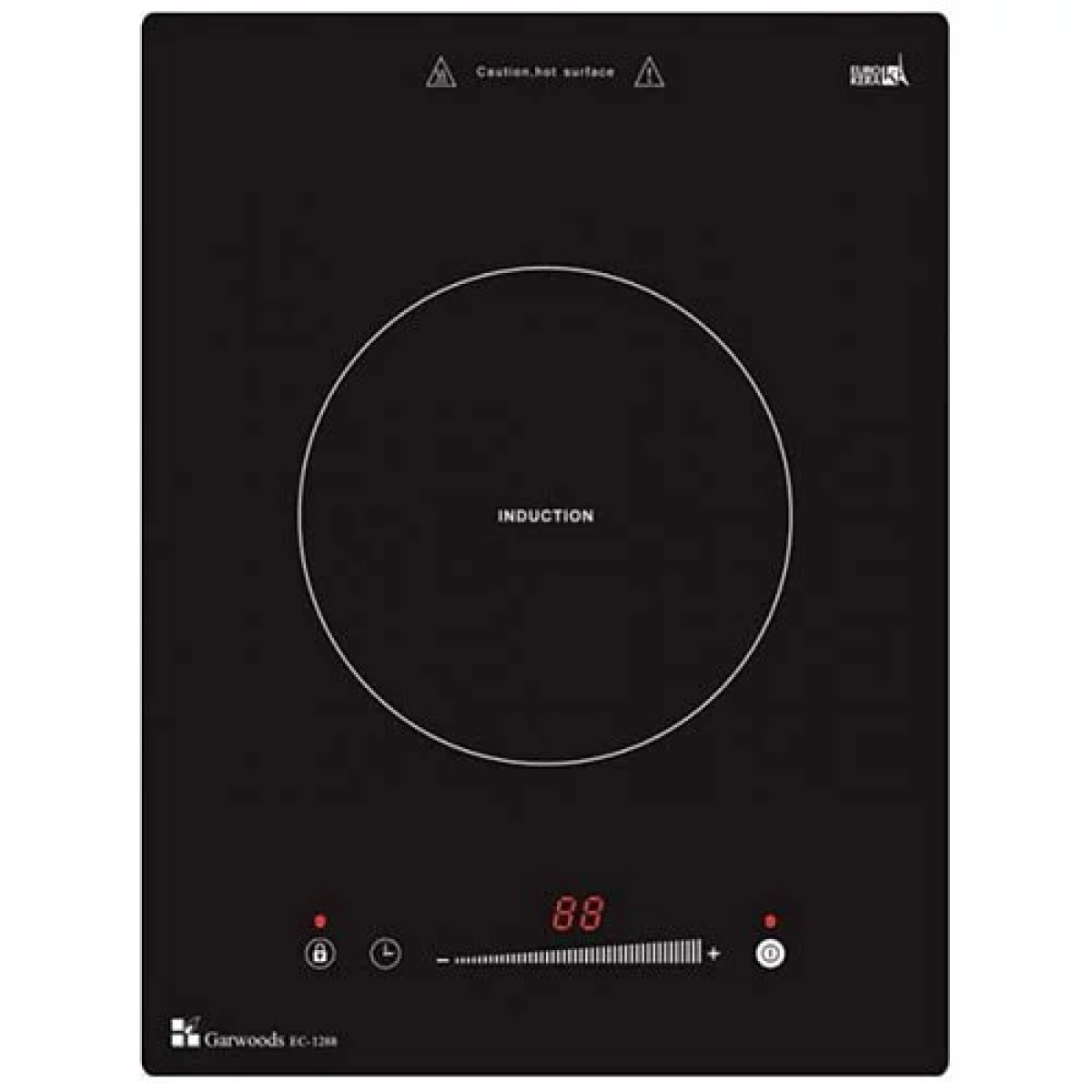 Garwoods 英國樂思 EC-1288 35厘米 嵌入式單頭電磁爐 (鉛灰玻璃)